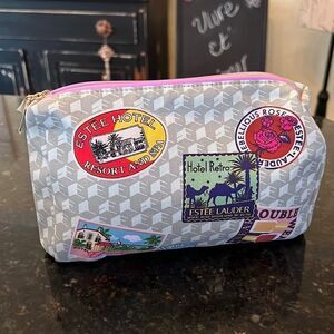 Estee Lauder Cosmetic Pouch Retro Travel Trunk Bag